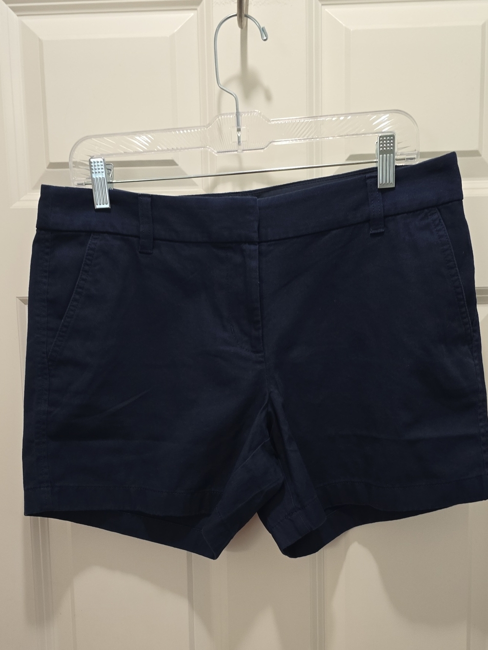 J. Crew Navy Cotton Blend Chino Shorts